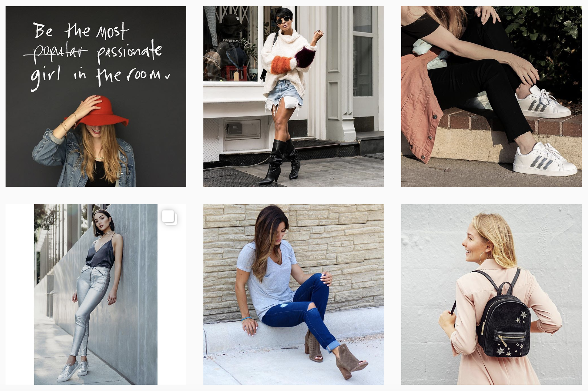 DSW Instagram grid featuring My Shoes My Way content